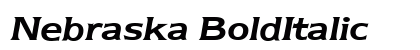 Nebraska BoldItalic Preview