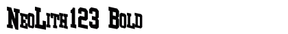 NeoLith123 Bold preview