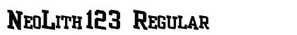 NeoLith123 Regular preview