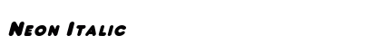 Neon Italic Preview