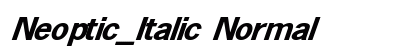 Neoptic_Italic Normal preview
