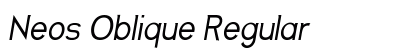 Neos Oblique Regular preview