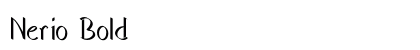 Nerio Bold preview