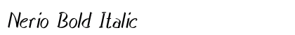 Nerio Bold Italic Preview