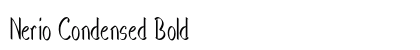 Nerio Condensed Bold Preview