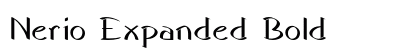 Nerio Expanded Bold Preview