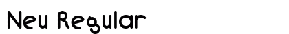 Neu Regular Preview