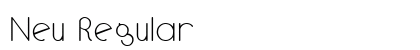 Neu Regular Preview