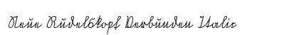 Neue Rudelskopf Verbunden Italic Preview