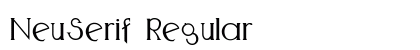 NeuSerif Regular Preview