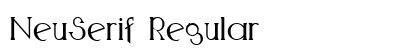 NeuSerif Regular Preview