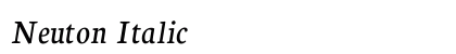 Neuton Italic Preview