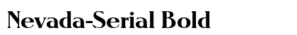 Nevada-Serial Bold preview