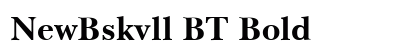 NewBskvll BT Bold Preview