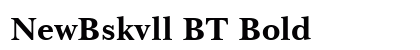 NewBskvll BT Bold Preview