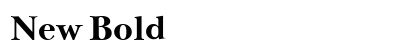 New Bold preview
