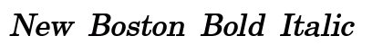 New Boston Bold Italic Preview