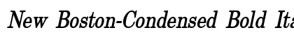 New Boston-Condensed Bold Italic Preview