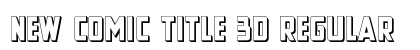 New Comic Title 3D Regular preview