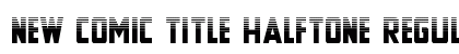 New Comic Title Halftone Regular preview