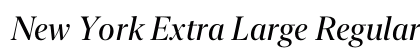 New York Extra Large Regular Italic Preview