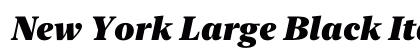 New York Large Black Italic Preview