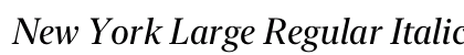 New York Large Regular Italic Preview