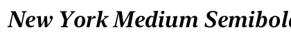New York Medium Semibold Italic Preview