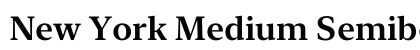New York Medium Semibold Preview
