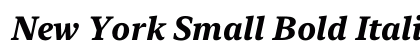 New York Small Bold Italic Preview