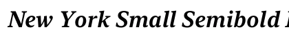 New York Small Semibold Italic Preview