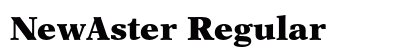 NewAster Regular preview