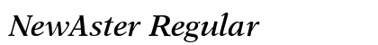 NewAster Regular preview