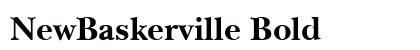 NewBaskerville Bold Preview