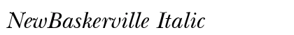NewBaskerville Italic preview