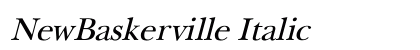 NewBaskerville Italic preview