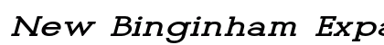 New Binginham Expanded Italic Preview