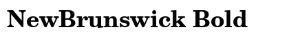 NewBrunswick Bold Preview