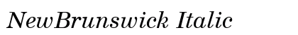 NewBrunswick Italic preview