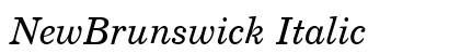 NewBrunswick Italic preview