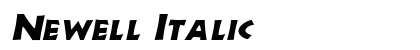 Newell Italic preview
