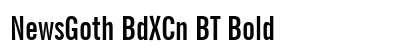 NewsGoth BdXCn BT Bold preview