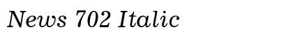 News 702 Italic preview
