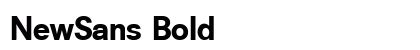 NewSans Bold preview