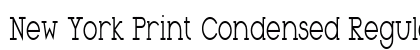 New York Print Condensed Regular Preview