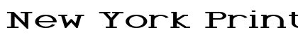 New York Print Extra-expanded Bold Preview