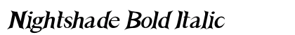 Nightshade Bold Italic Preview