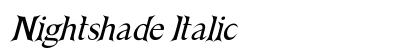 Nightshade Italic Preview