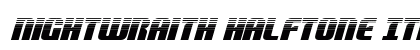 Nightwraith Halftone Italic Italic preview