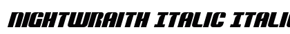 Nightwraith Italic Italic preview